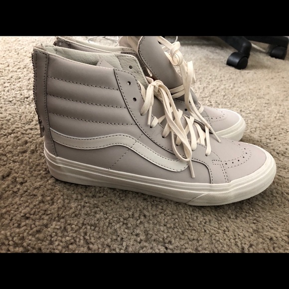 gray van high tops